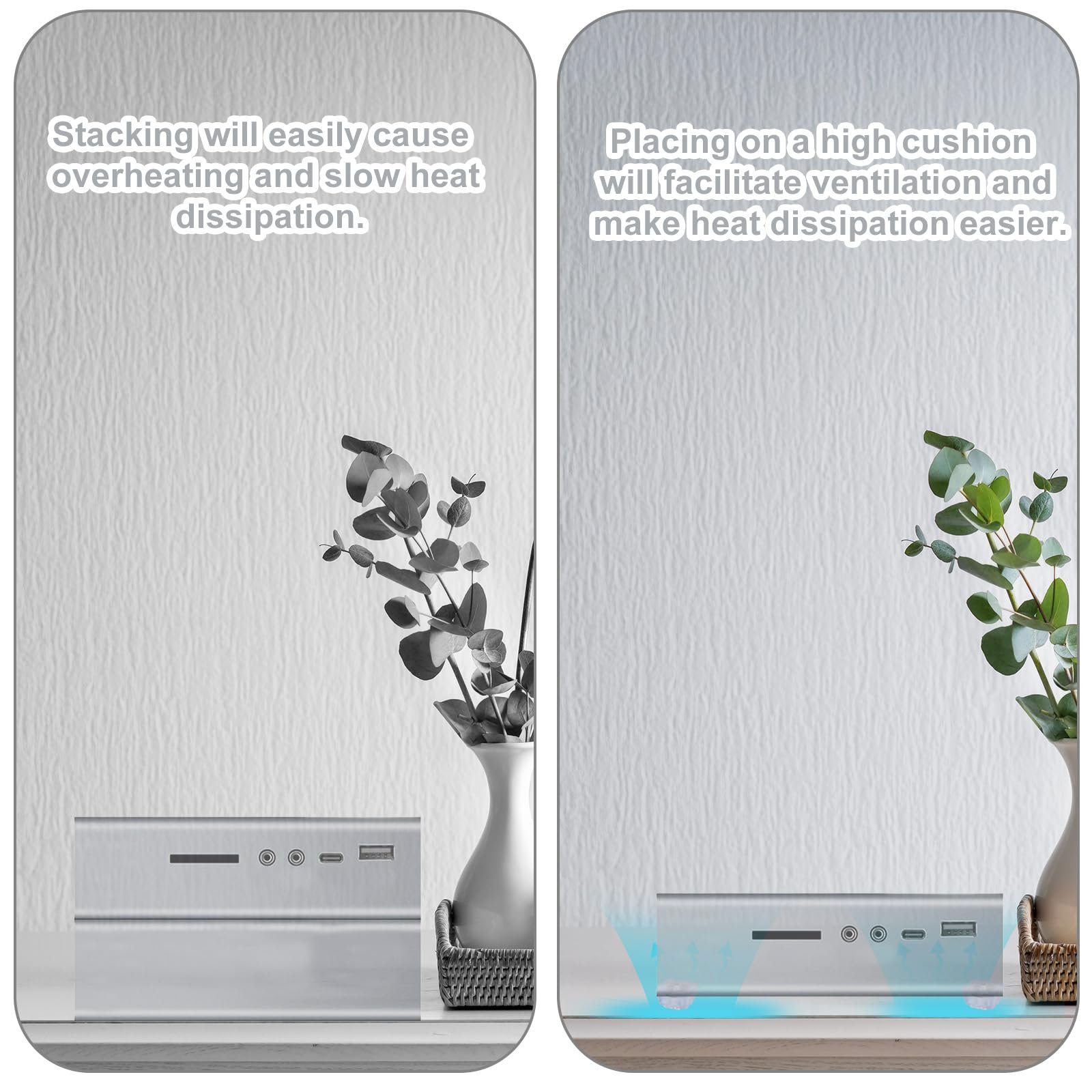 Комплект из 8 охлаждающих подкладок для CalDigit TS4 TS5 Plus TS3 Plus Thunderbolt Dock, устойчивые к царапинам приподнятые подкладки, нескользящие самоклеящиеся поддерживающие подставки, аксессуары для рассеивания тепла, фото №3 Комплект из 8 охлаждающих подкладок для CalDigit TS4 TS5 Plus TS3 Plus Thunderbolt Dock, устойчивые к царапинам приподнятые подкладки, нескользящие самоклеящиеся поддерживающие подставки, аксессуары для рассеивания тепла, фото №3