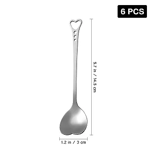 Ложка BESTonZON Сердце из нержавеющей стали, 6 шт synthetic.ua - Фото 1
