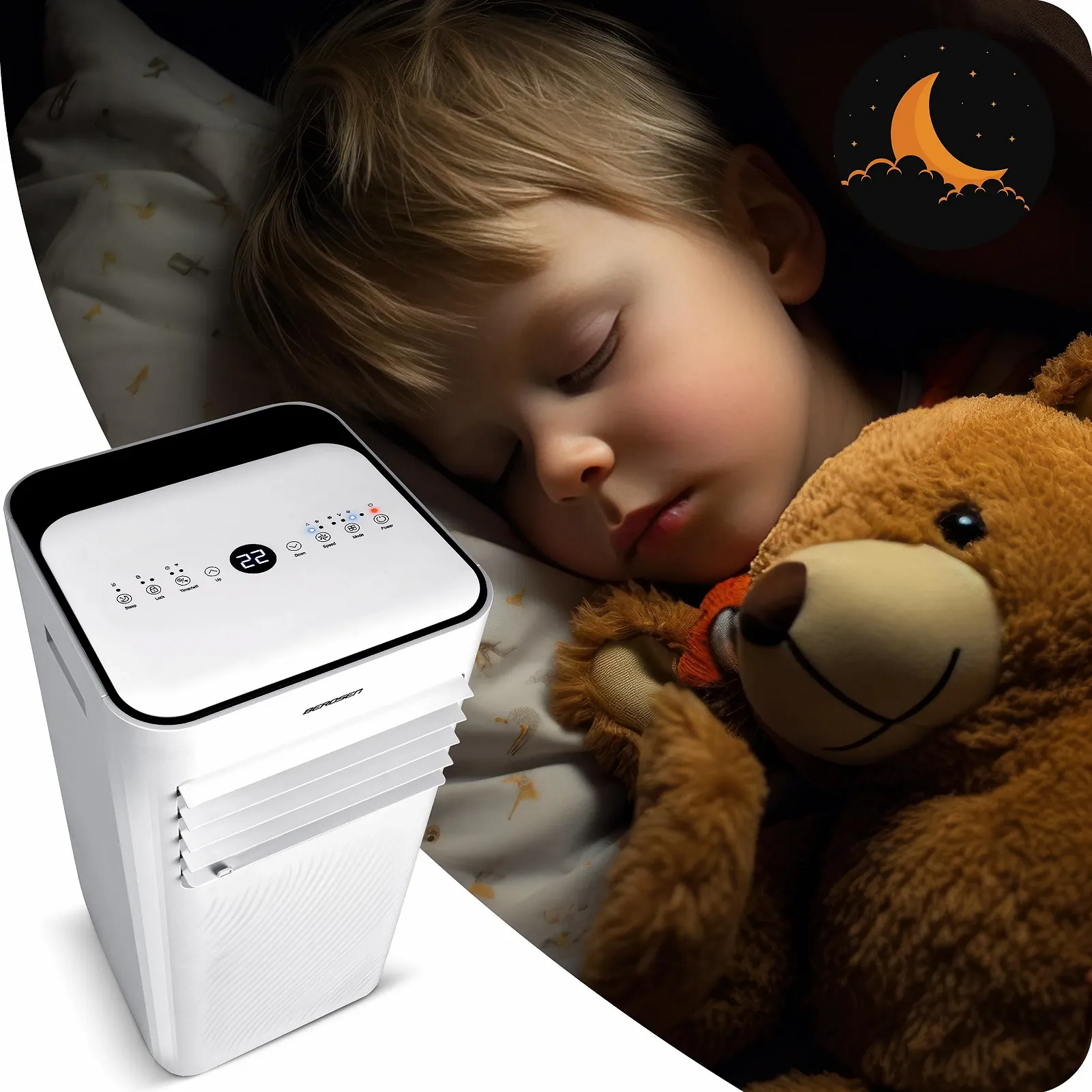 Мобильный кондиционер Berdsen 3-в-1 9000 BTU, фото №6