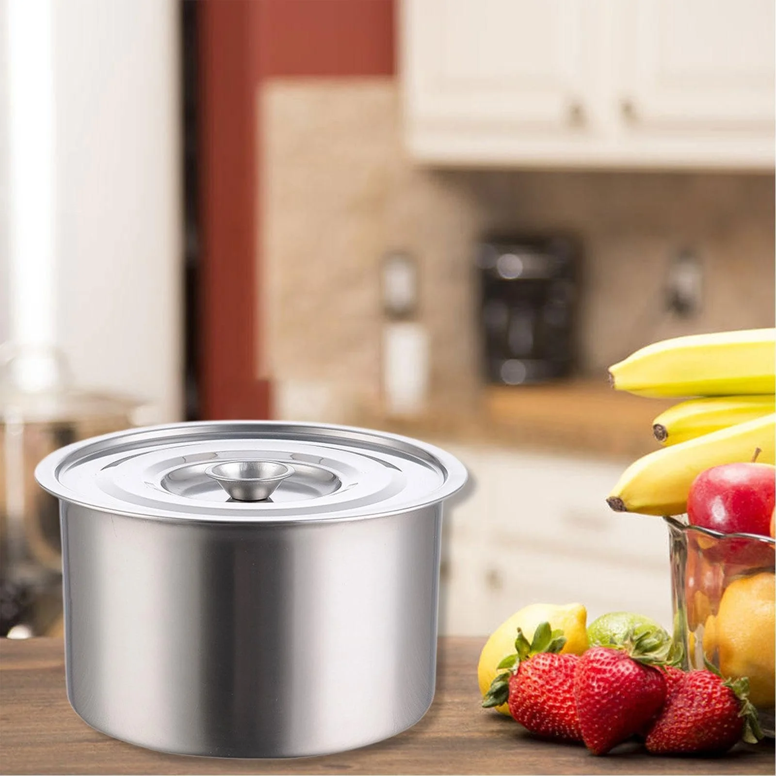 Миска для змішування perfk 14 x 9.5 см з кришкою Stainless Steel, фото №3
