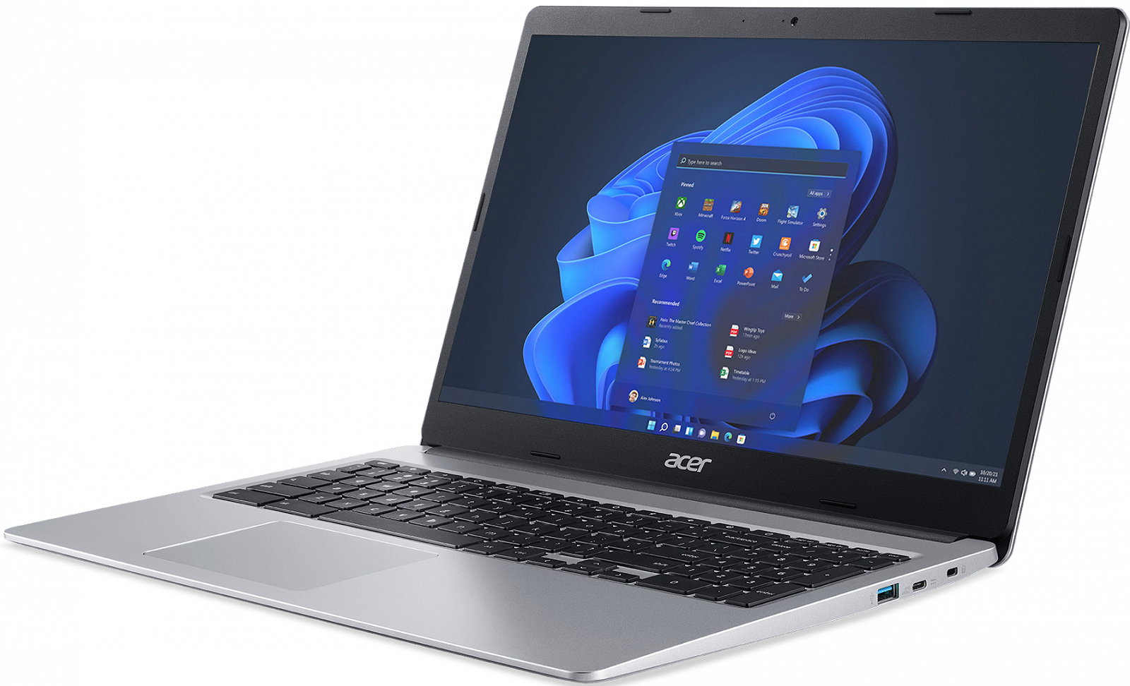 Ноутбук 15.6" Acer Chromebook 315 (CB315-3H-C417) Intel Celeron N4020 RAM 4GB eMMC 32GB 12ч батарея Chrome OS (UKR), фото №3