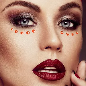 Наклейки зі стразами Ciieeo, 2 аркуші, круглі наклейки з дорогоцінним камінням, наклейки synthetic.ua - Фото 1