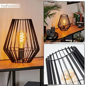 Настільна лампа Emporia E27 27 см Black synthetic.ua - Фото 1