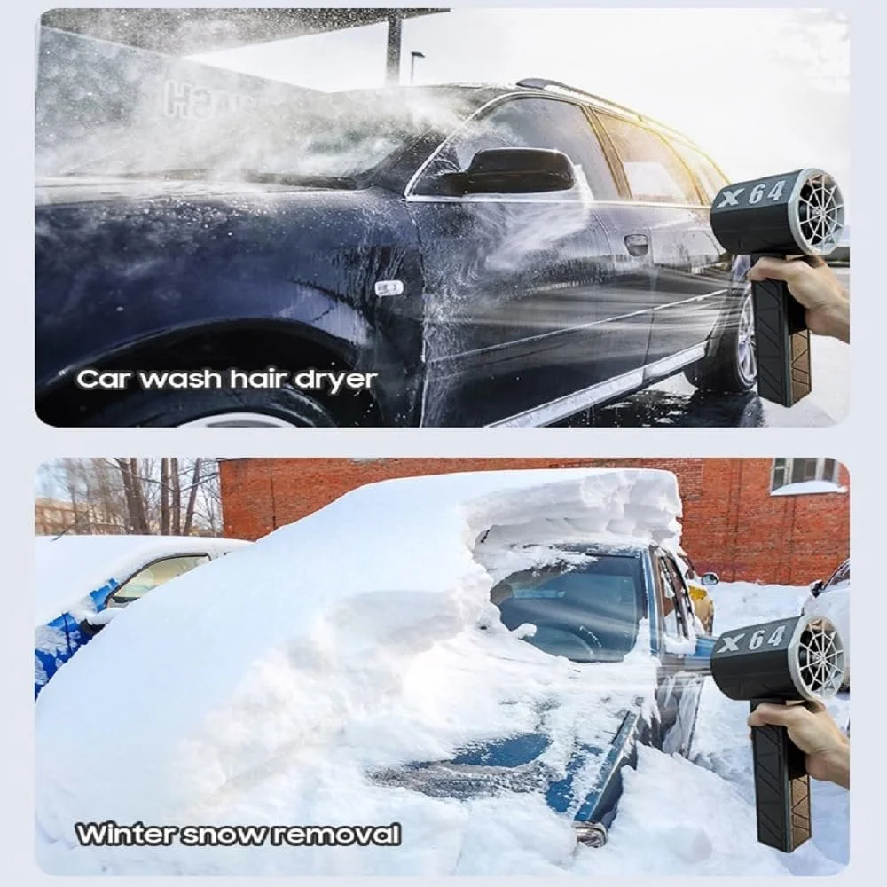 Електрична повітродувка 150 000 об/хв з акумулятором 8000 мАг та безщітковим двигуном Turbo Jet Blower, фото №5 Електрична повітродувка 150 000 об/хв з акумулятором 8000 мАг та безщітковим двигуном Turbo Jet Blower, фото №5