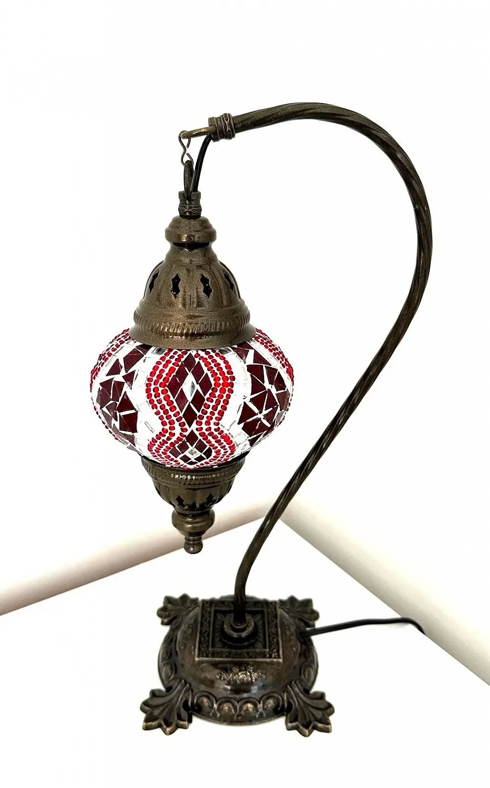 Настільна лампа Samarkand-Lights Mosaic Oriental M Червона, фото №3