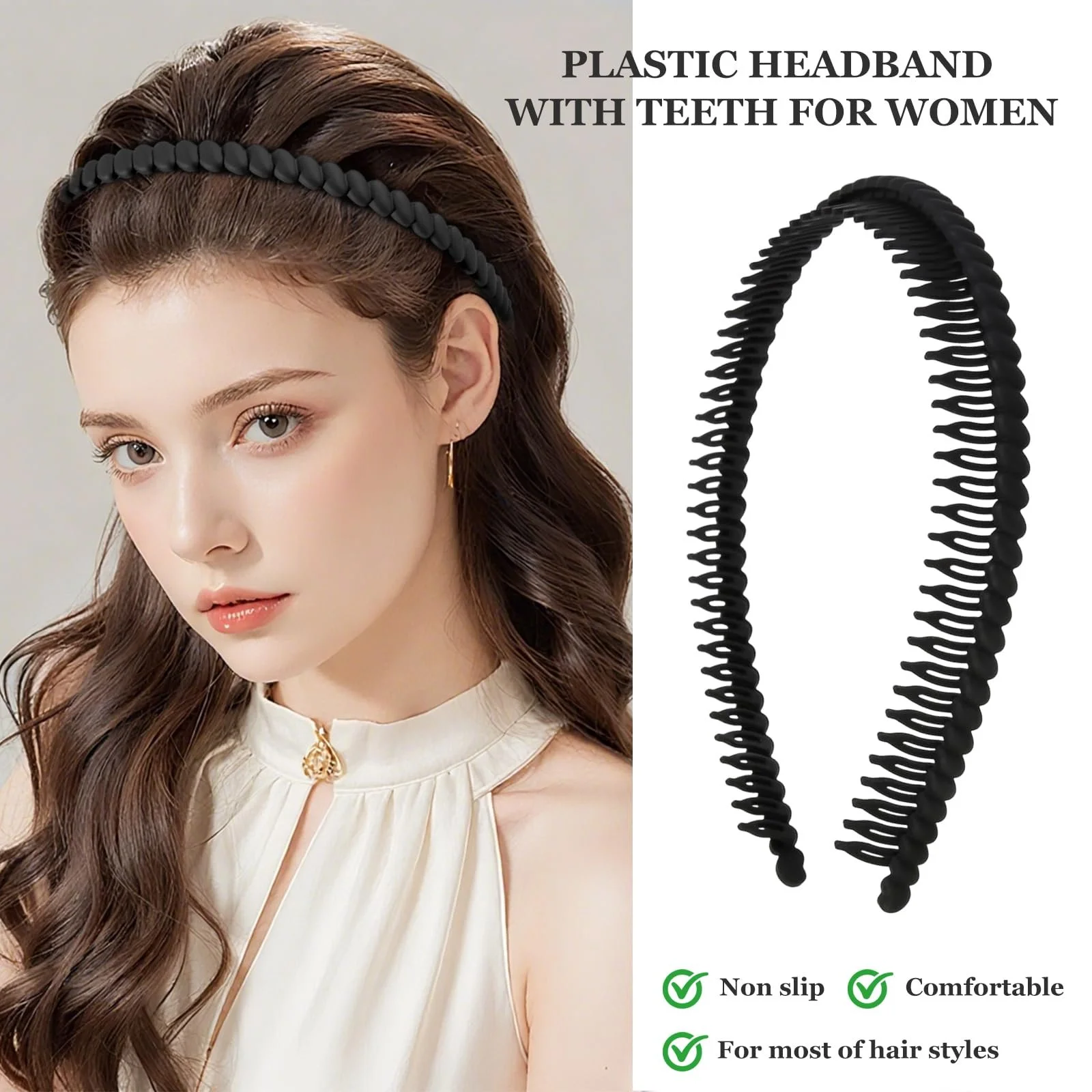 Обруч для волосся Пластиковий, фото №5