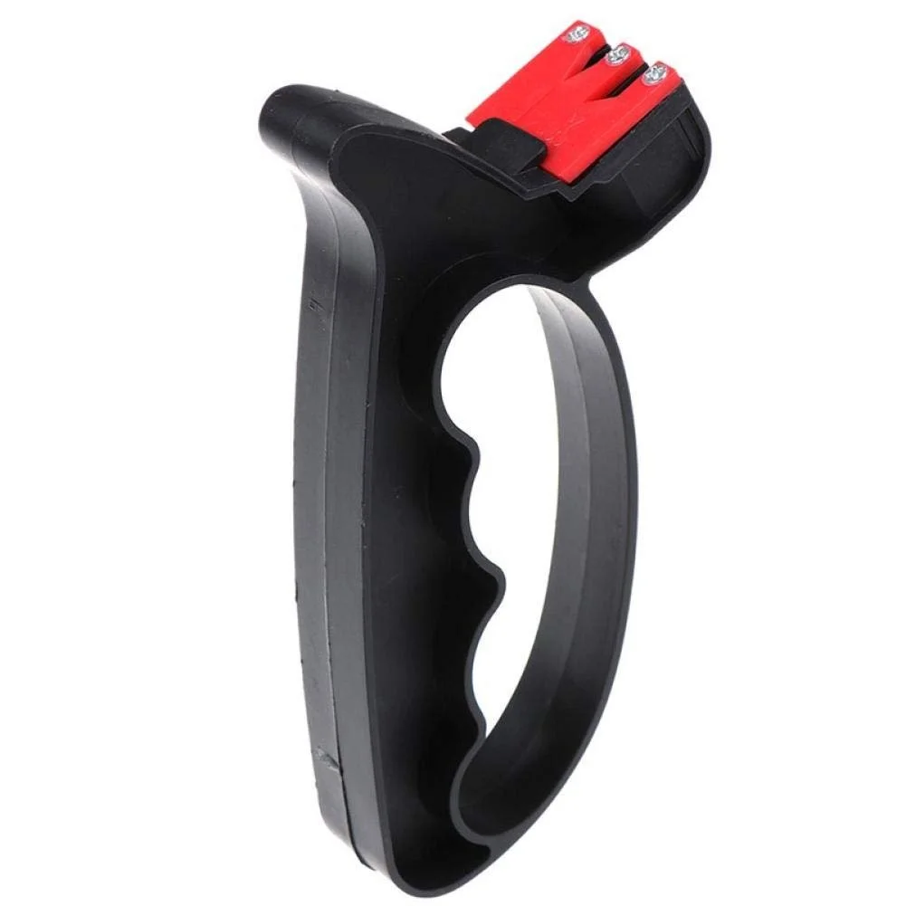 Точилка для ножей и ножниц ручная 2 в 1 эргономичная пластиковая, фото №9