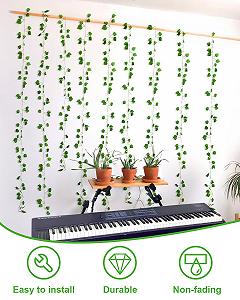 Гирлянда Dalugo Плющ 2 м 20 LED Листья Зеленый (Теплый) synthetic.ua - Фото 1