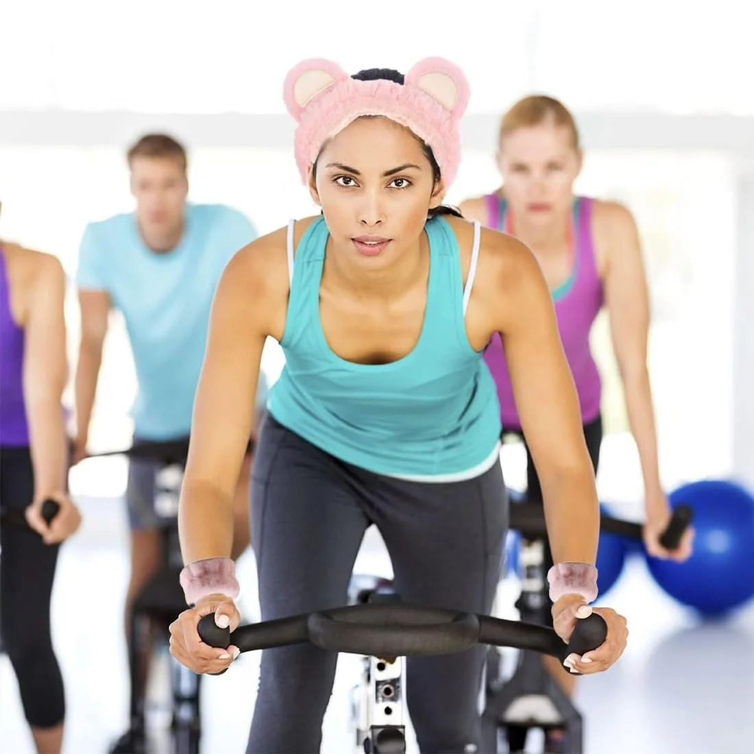 Пов'язка на голову для спа, Набір браслетів для вмивання обличчя, фото №6