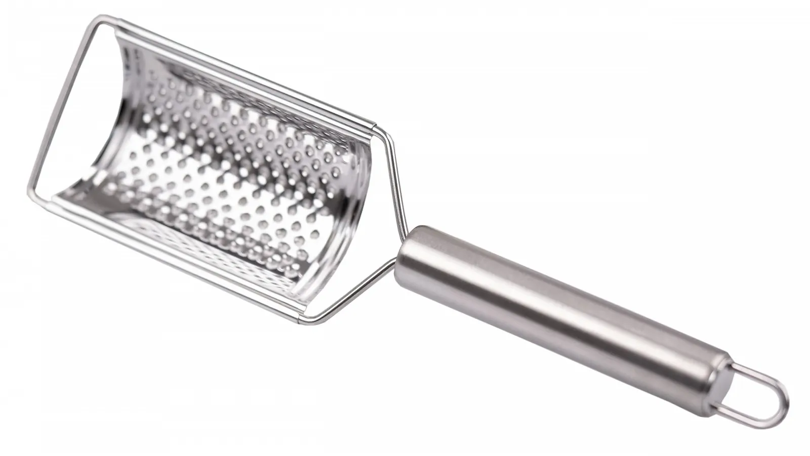 Терка OMAGO, маленька для сиру, цедри лимона, овальна ручка, нержавіюча сталь, фото №4