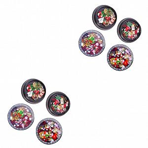 Стразы для ногтей Beavorty Рождественские украшения для маникюра со снежинками Наклейки для праздничного дизайна и креативного нейл-арта для женщин - Фото 1