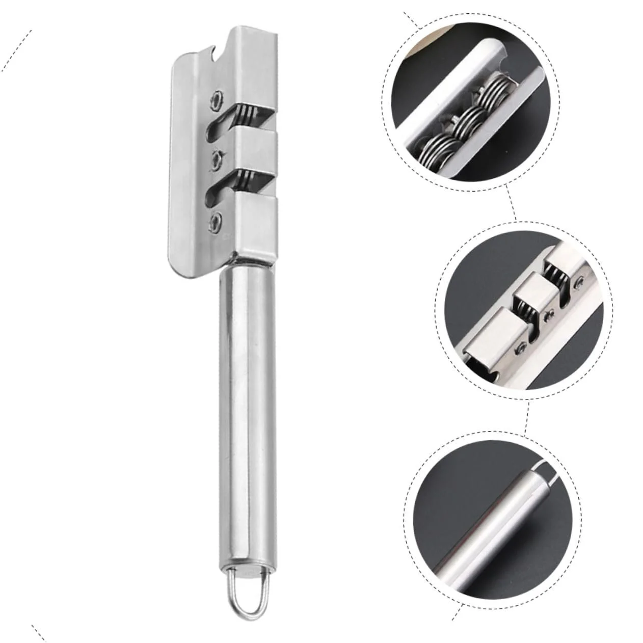 Точило для ножів Toyvian з нержавіючої сталі з круглою ручкою ергономічна, фото №6