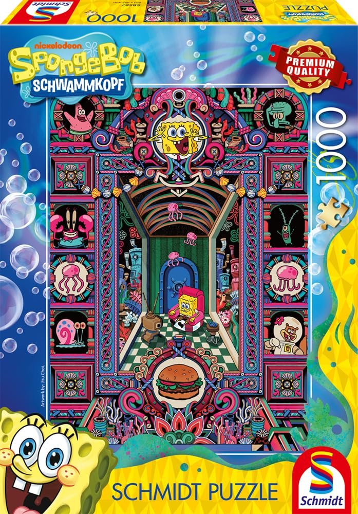 Пазл Schmidt Spiele 58587 SpongeBobs Crazy World 1000 элементов, фото №3