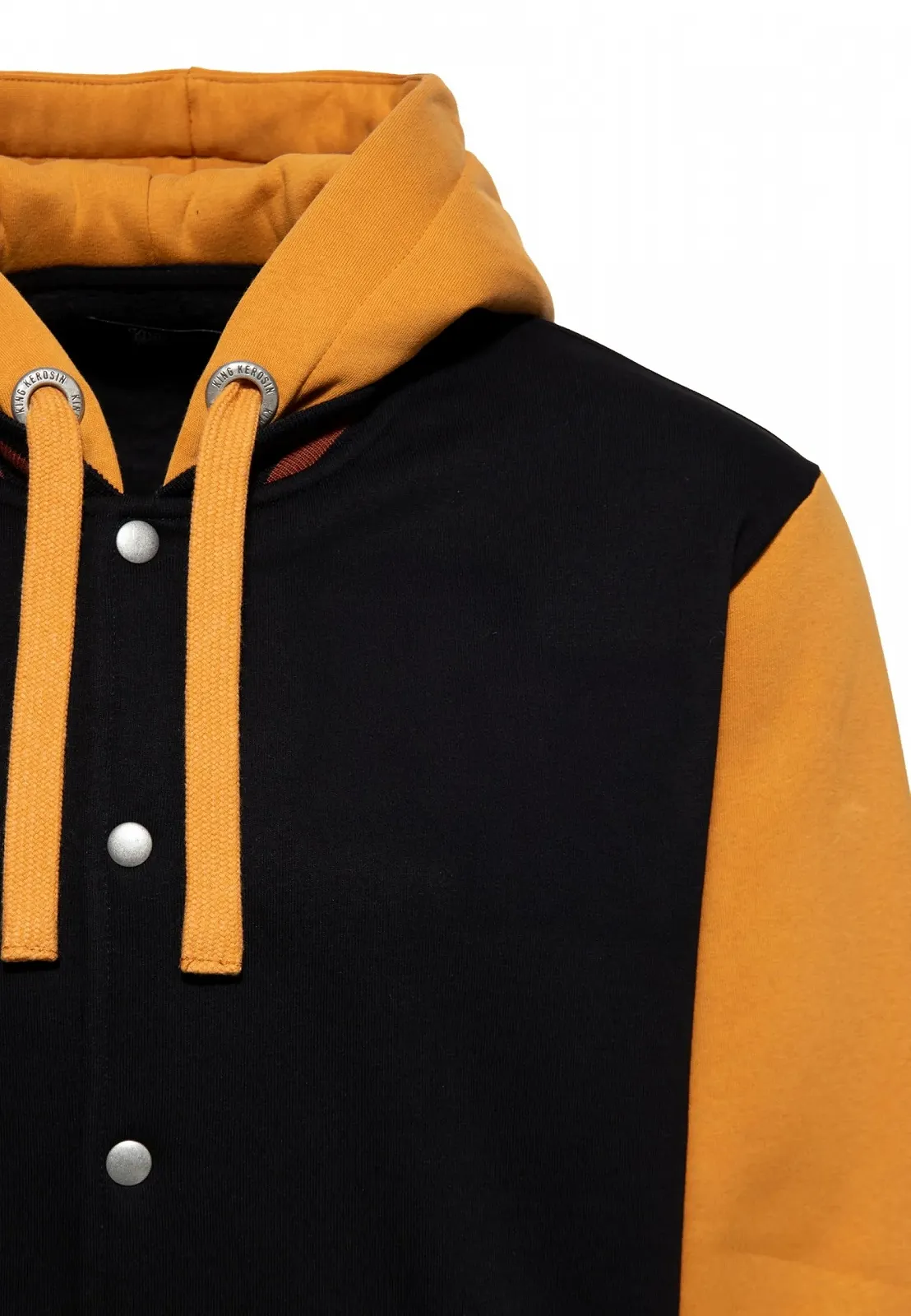 толстовка с капюшоном King Kerosin, куртка-бомбер, куртка для колледжа, куртка на молнии с капюшоном, ретро, винтаж, шнурок, фото №3