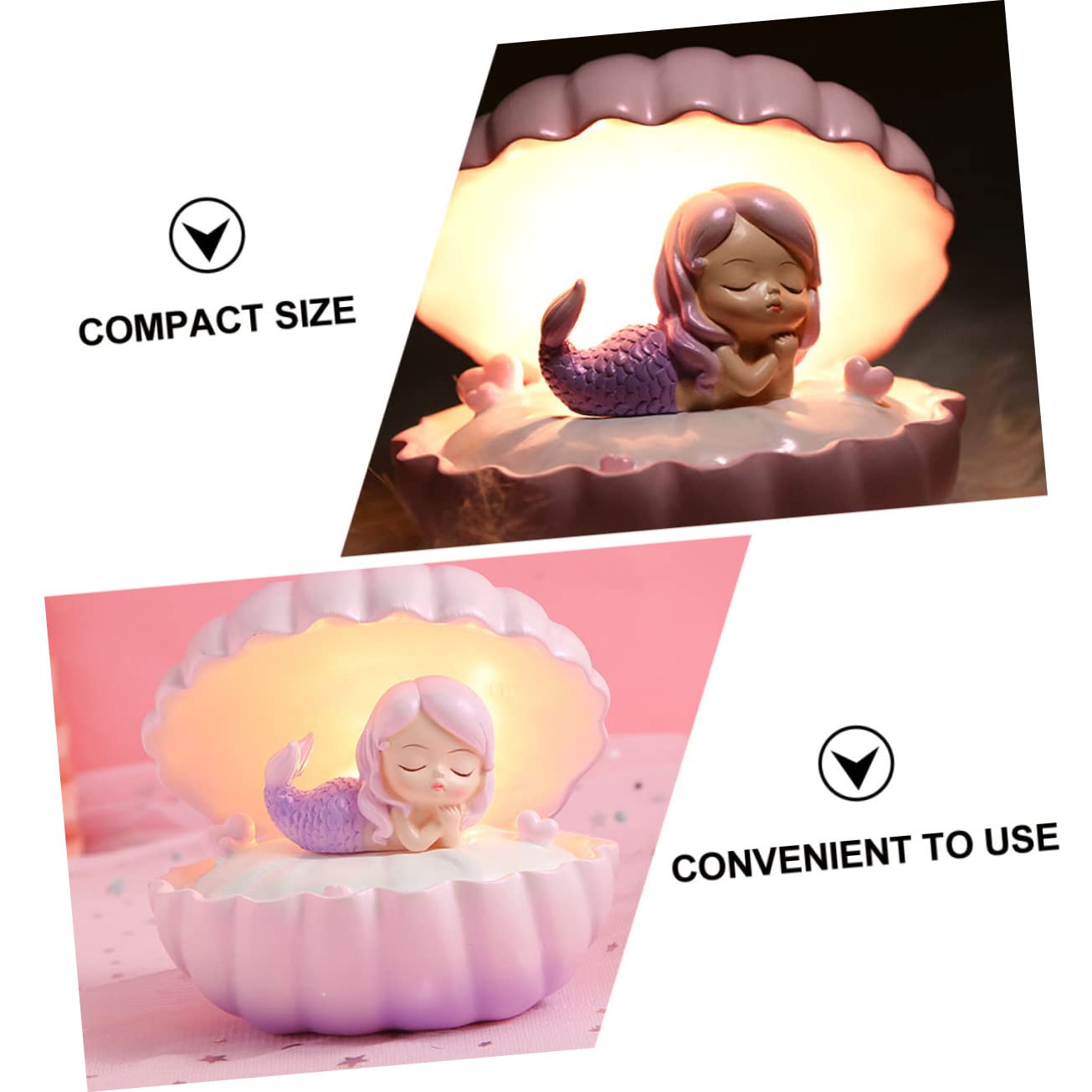 Светильник DOITOOL Shell Pearl Mermaid LED, фото №3