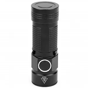 Карманный фонарик Pilipane, мини, портативный, светодиодный, USB, водонепроницаемый, белый свет, ультра маленький, дизайн брелока для ключей, для кемпинга, пешего туризма, активного отдыха на природе, алюминиевый сплав, черный - Фото 1