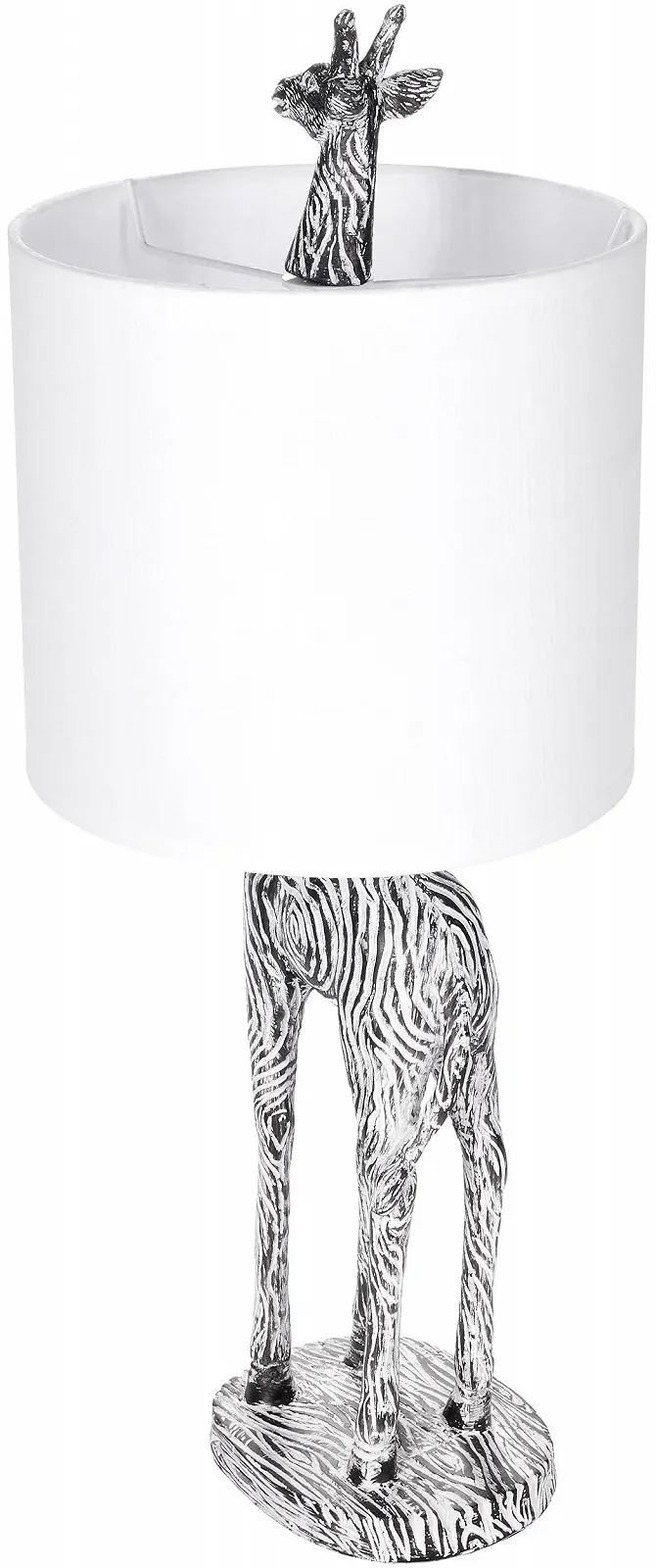 Настільна лампа BRUBAKER Giraffe Africa Керамічна основа 51.5 см Чорний/Білий, фото №4