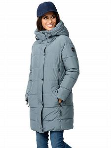 Женская зимняя куртка MARIKOO B987 стеганая, переходная, длинная, теплая с капюшоном - Фото 1