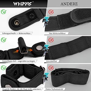 Ремень WHIPPY Без Пряжки 2 шт эластичный без пряжки для женщин и мужчин synthetic.ua - Фото 1