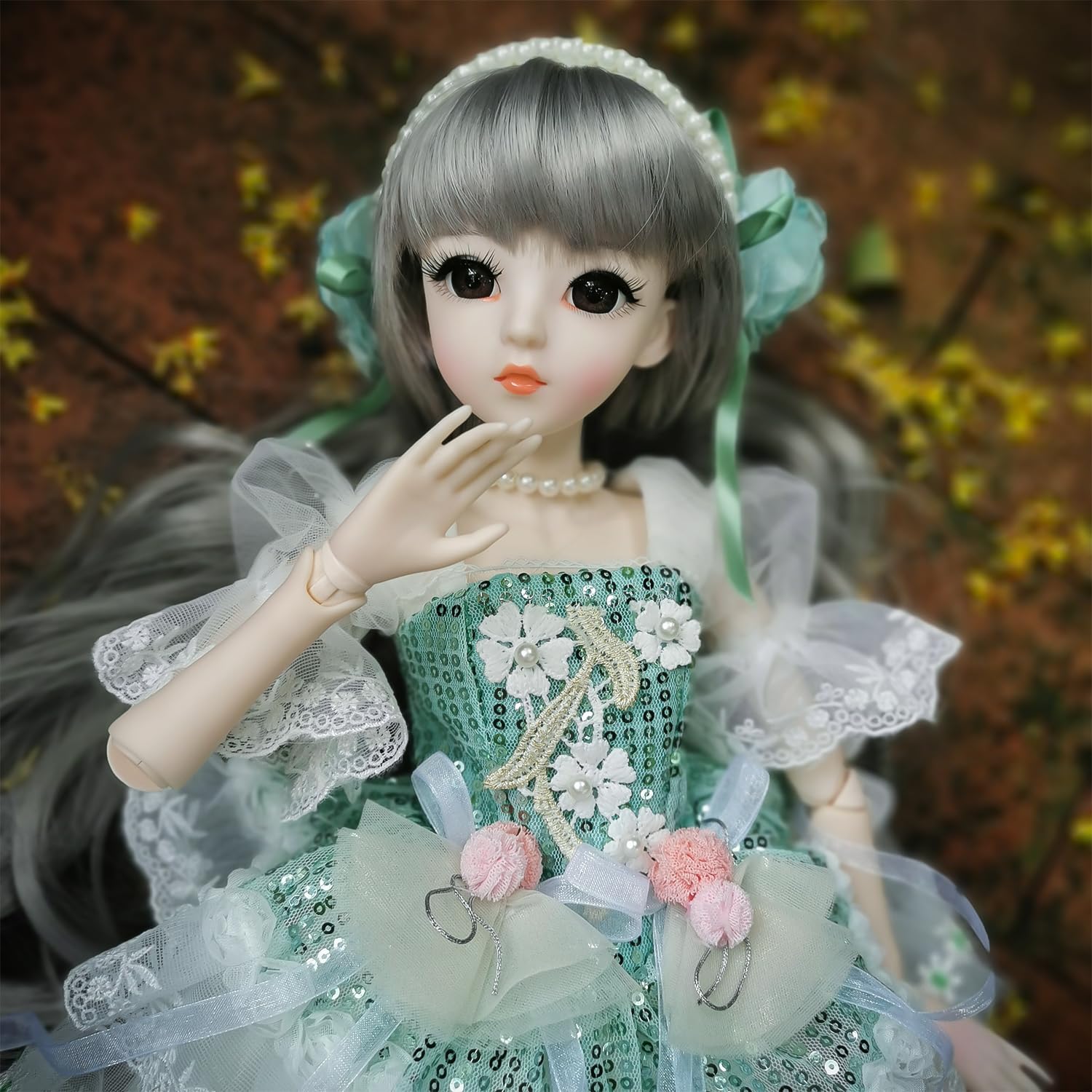 Лялька EVA BJD 1/3 BJD Doll Ball Mechanical Articulated 61 см Принцеса SD з макіяжем + Повний набір аксесуарів (Sylph), фото №1