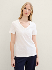 Футболка Tom Tailor Organic cotton 1041533ХХ10315 Белый XS - Фото 1