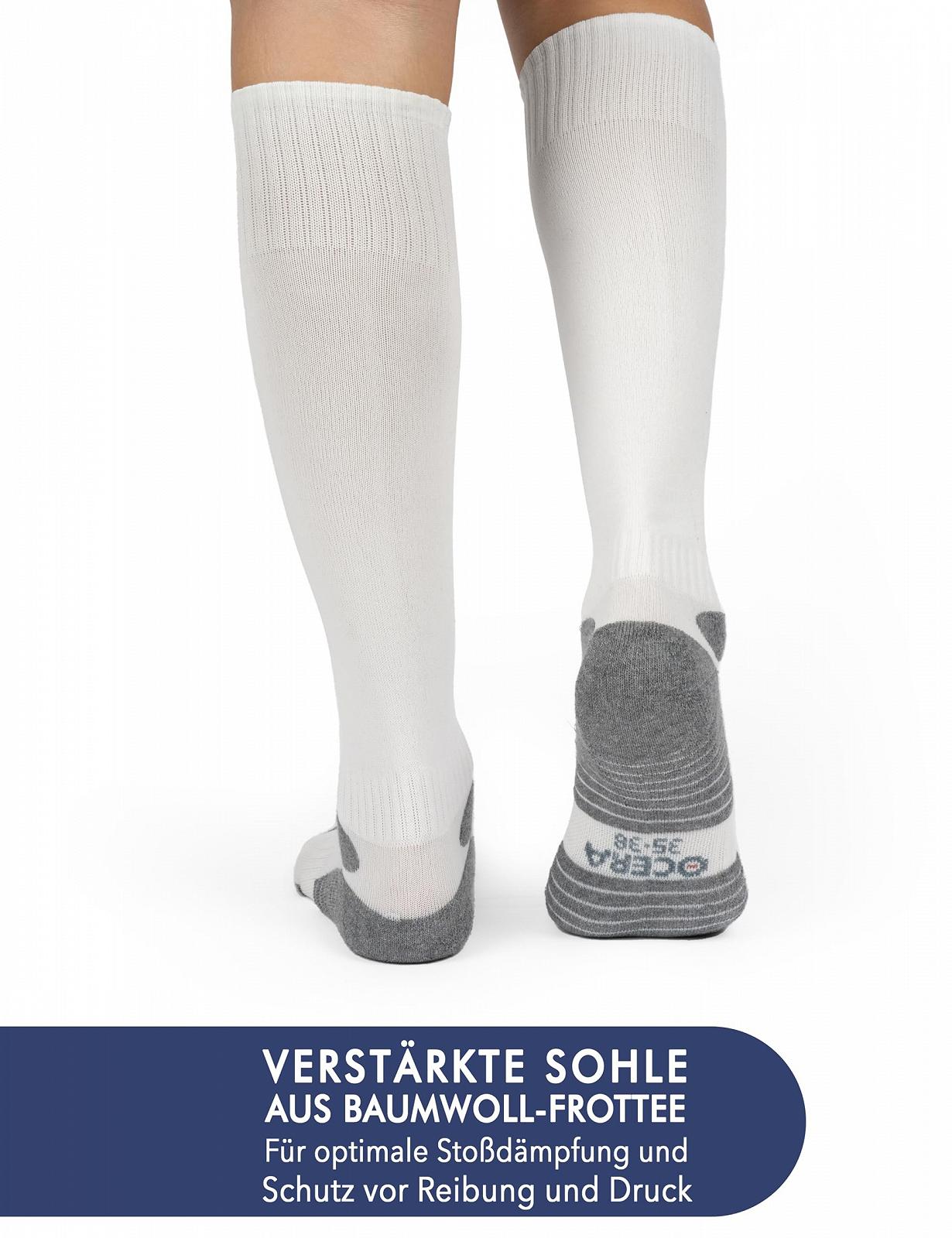 Компрессионные носки OCERA 3 пары с хлопковой махровой подошвой для женщин, мужчин и детей - гольфы с поддержкой, идеальны для спорта, путешествий и повседневной работы, фото №3