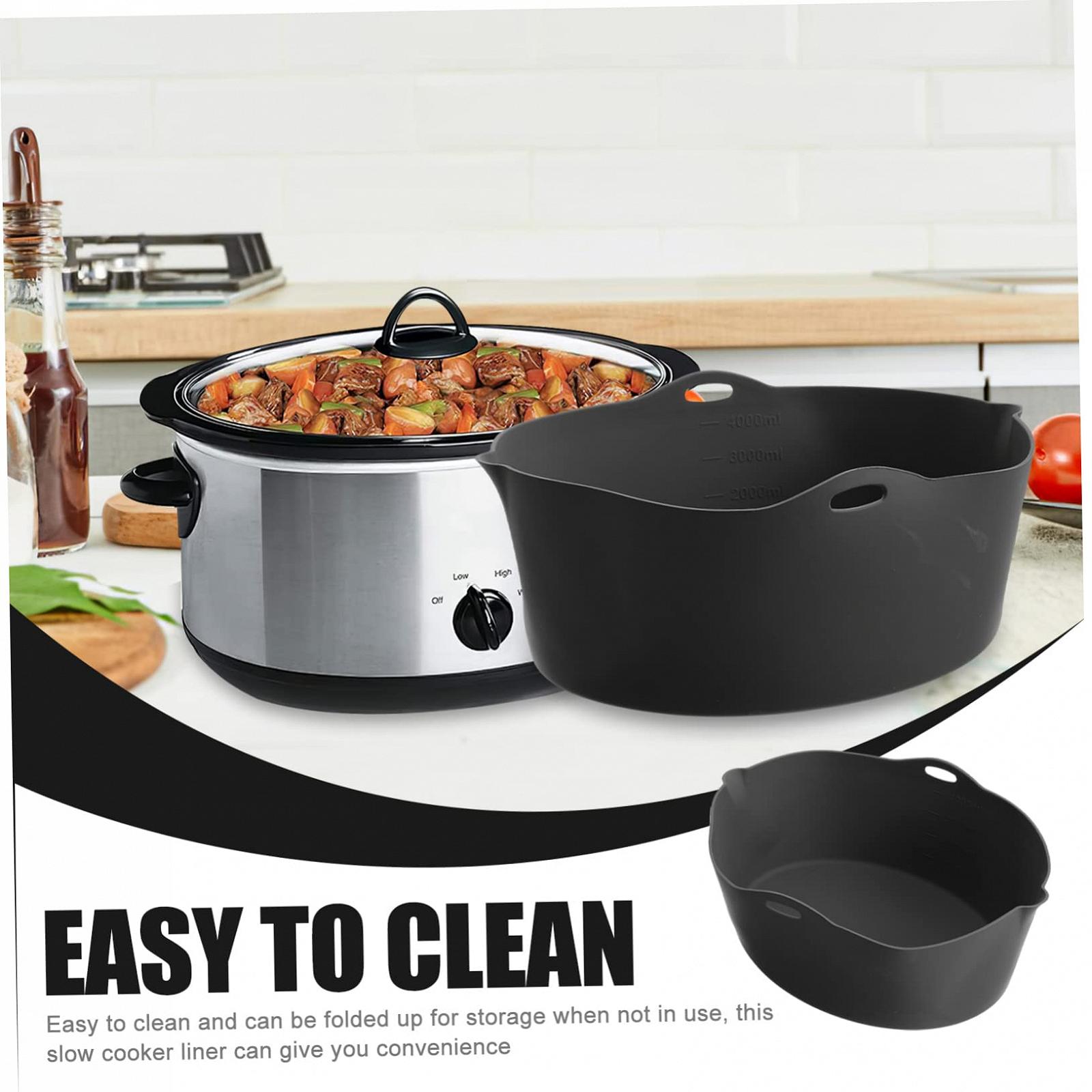 Вставки PRETYZOOM Slow Cooker Liner Reusable Cooker Cooker Divider Round Pot Silicone, фото №3 Вставки PRETYZOOM Slow Cooker Liner Reusable Cooker Cooker Divider Round Pot Silicone, фото №3