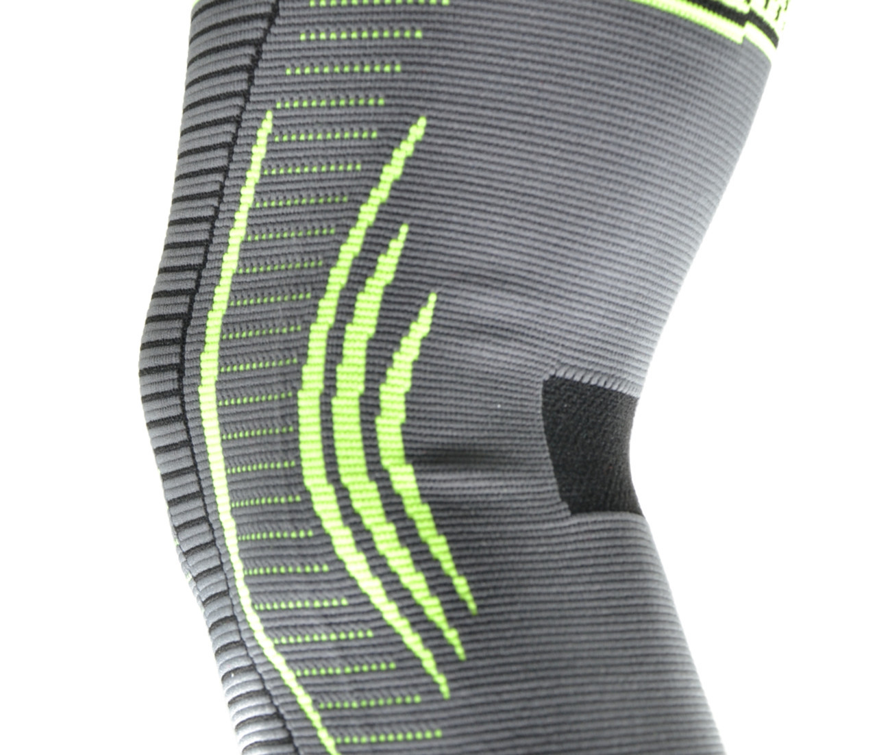 Компресійний наколінник MadMax MFA-284 3D Compressive knee support Dark grey/Neon green 1шт L, фото №7 Компресійний наколінник MadMax MFA-284 3D Compressive knee support Dark grey/Neon green 1шт L, фото №7