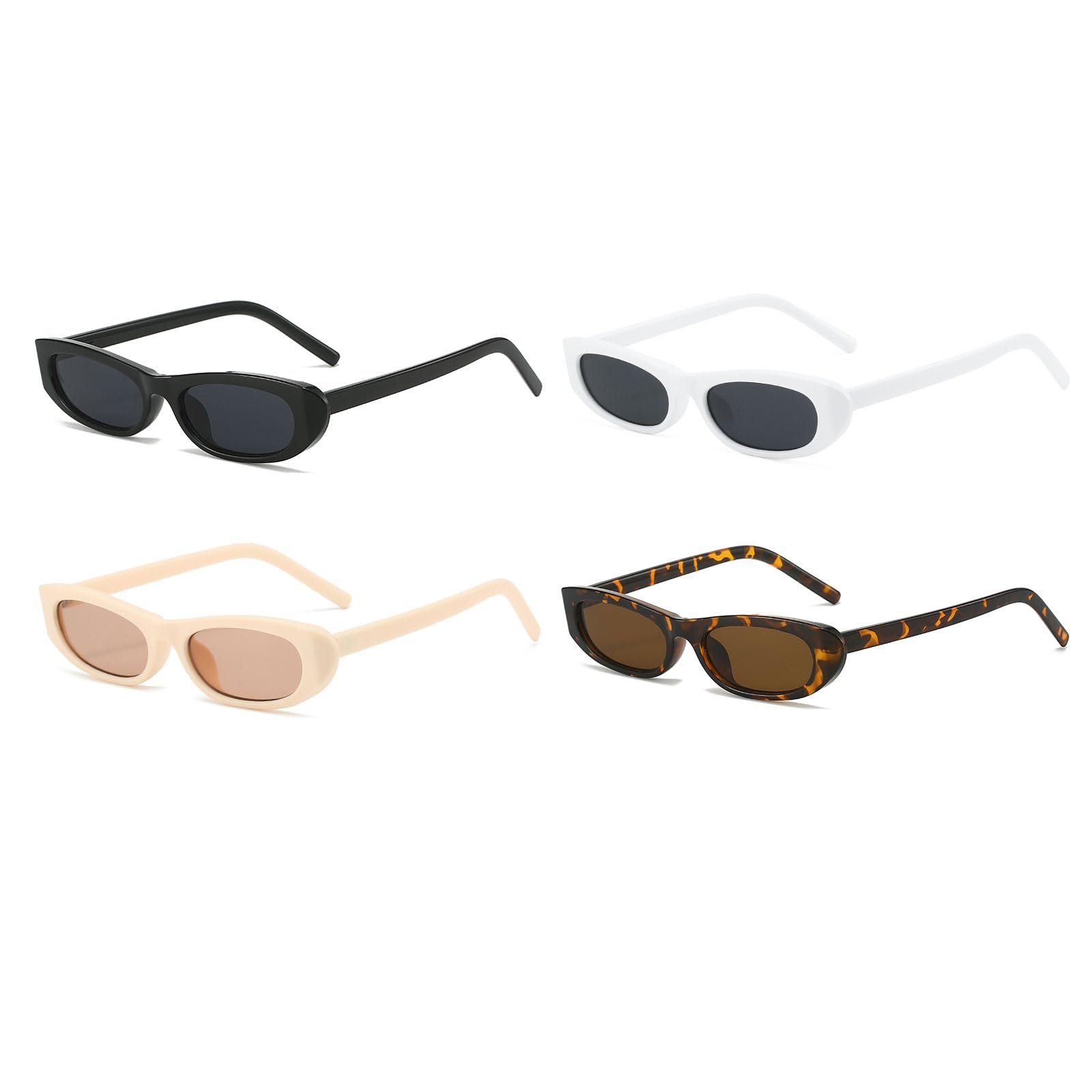 Сонцезахисні окуляри Овальні LJCZKA Ретро Маленькі Чоловічі Жіночі 90-х Вінтажні, фото №6