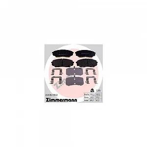 Комплект тормозных колодок, дисковый тормоз ZIMMERMANN 22378.170.2 для HYUNDAI KIA - Фото 1