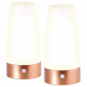 Настольная лампа Lunartec LED Motion Lamp Набор из 2 шт с датчиком движения PIR на батарейках Теплая белая - Фото 1