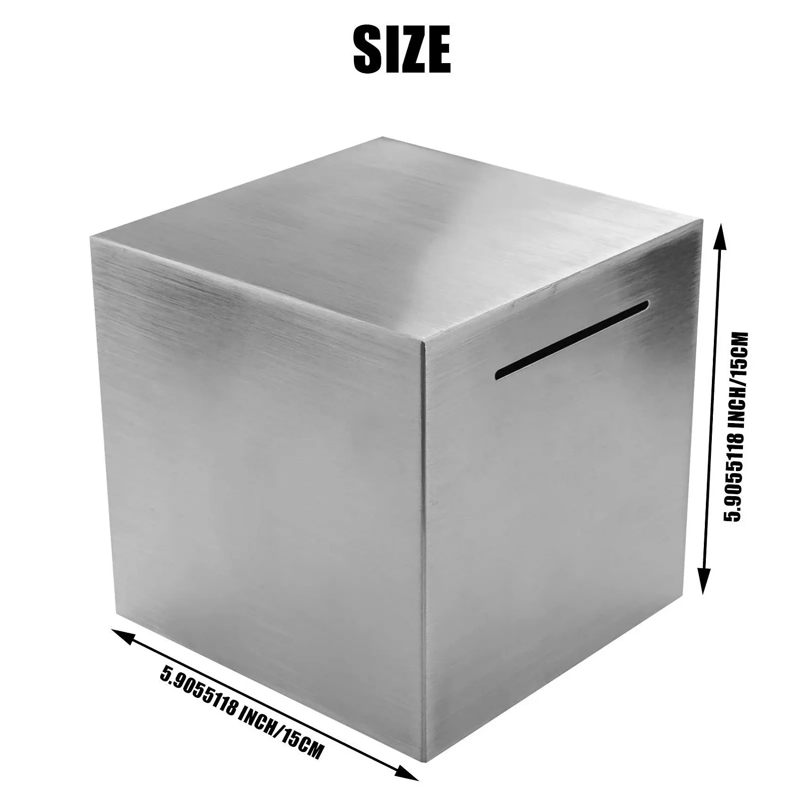 Скарбничка-сейф невідкривна Неіржавна сталь, фото №6