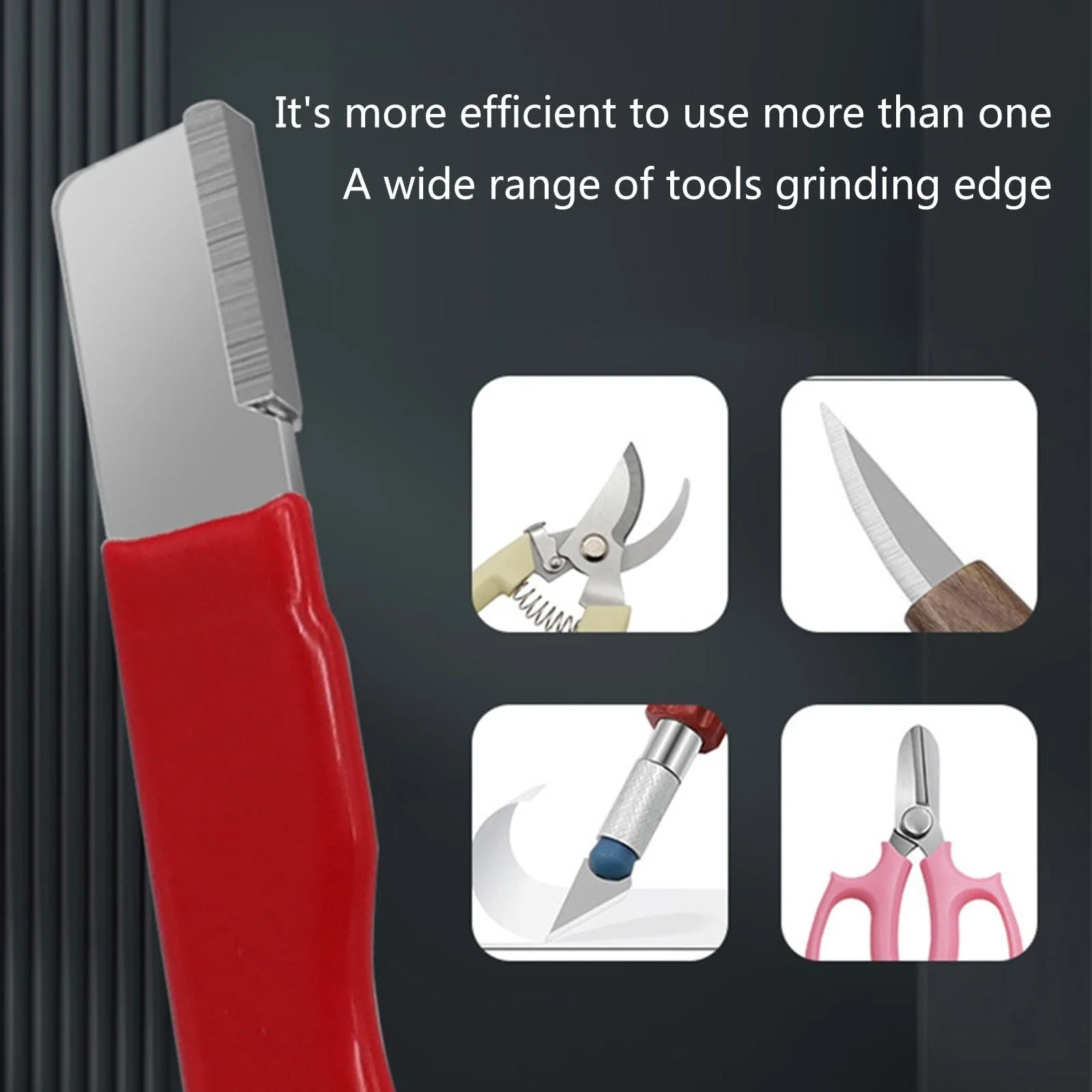 Точилка для садовых инструментов Effizientes профессиональная портативная легированная сталь, фото №3