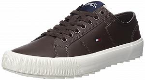 Кросівки Tommy Hilfiger Low Core Vulcanised Cleated Шкіряні - Фото 1