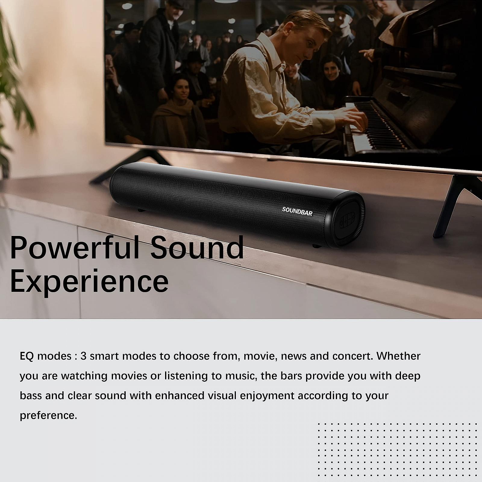 Саундбар TKMARS Mini TV 50см Bluetooth Малый Проводной для ПК Геймер Проектор 3D Стерео с Пультом/HDMI/Оптический/RCA/AUX/USB, фото №4 Саундбар TKMARS Mini TV 50см Bluetooth Малый Проводной для ПК Геймер Проектор 3D Стерео с Пультом/HDMI/Оптический/RCA/AUX/USB, фото №4