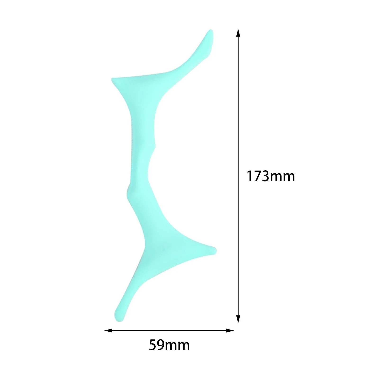 Шаблон для макіяжу Hilfsmittel Eyeliner Schablone універсальний м'який гладкий для початківців блакитний, фото №5