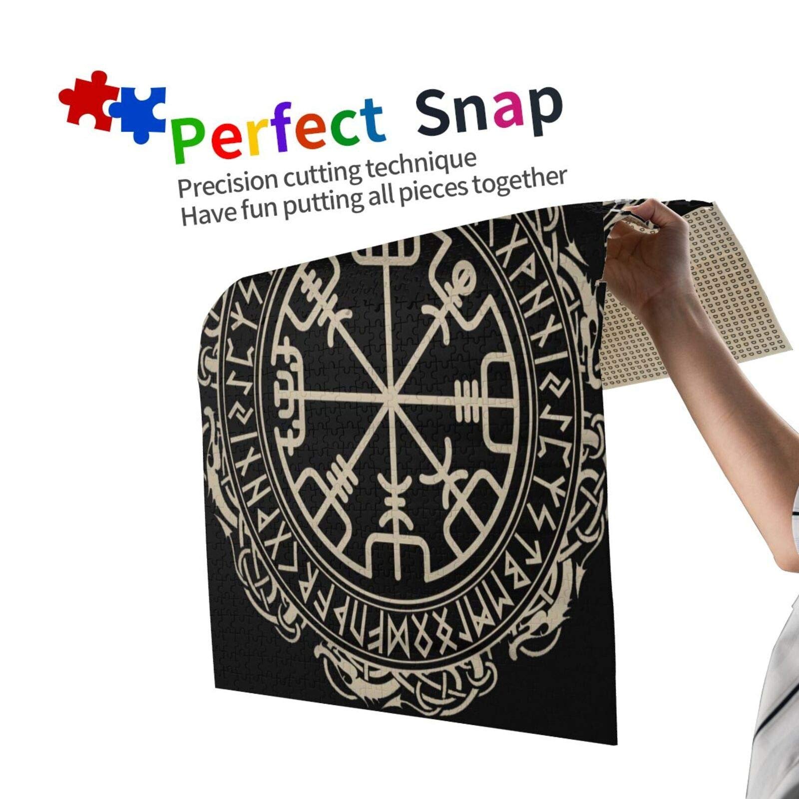 Пазл Кельтский магический компас рун Викингов 1000 элементов Черный, фото №2 Пазл Кельтский магический компас рун Викингов 1000 элементов Черный, фото №2