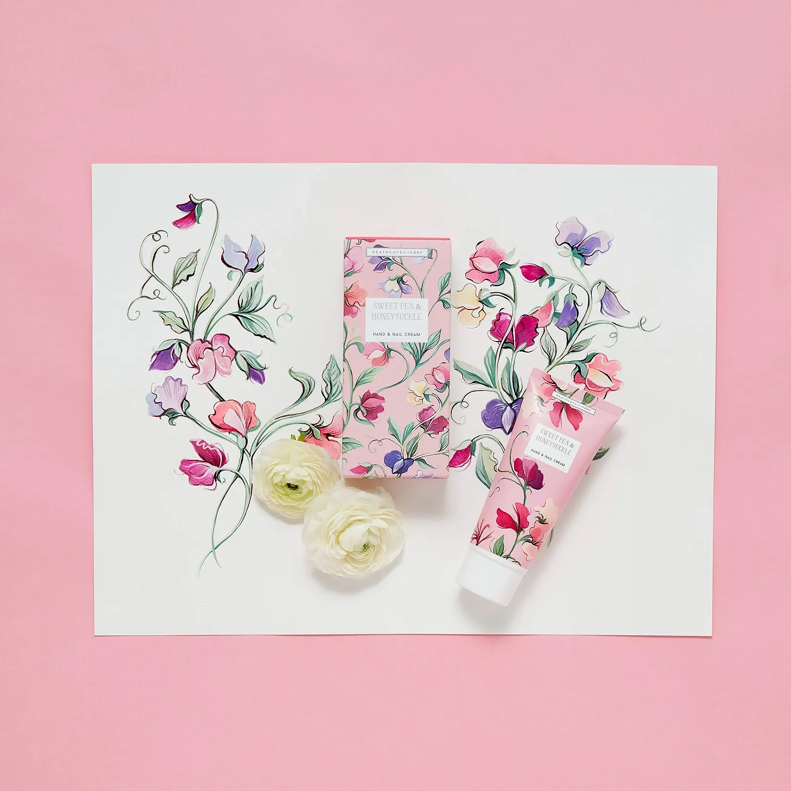 Крем для рук та ніг Heathcote & Ivory Sweet Pea & Honeysuckle 100 мл, фото №5