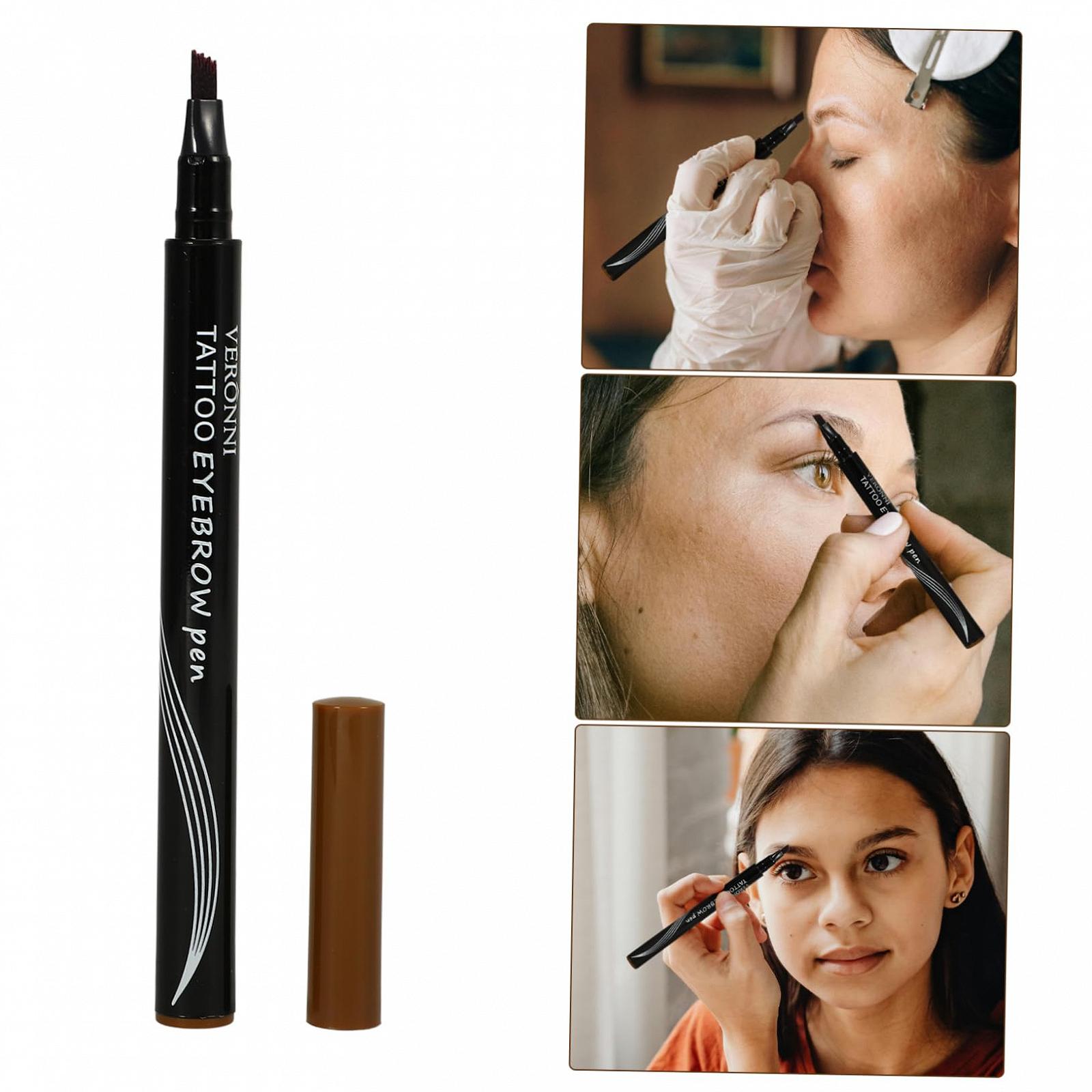 Косметика Beaupretty 5 штук Вилка для бровей четыре зубчика водостойкий женский макияж, фото №5