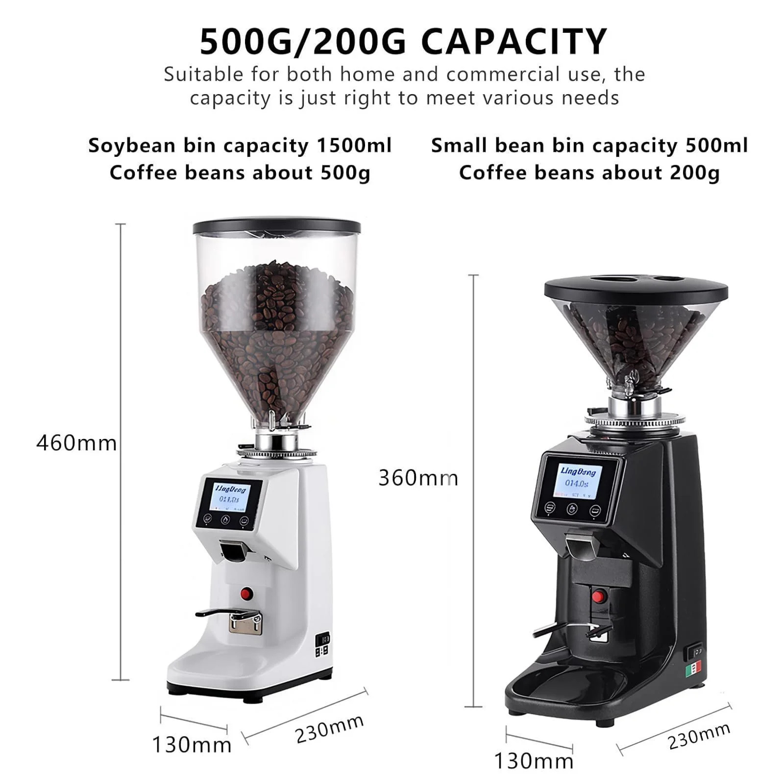 Кофемолка Premium design 60 мм Плоские жернова из нержавеющей стали 19+ настроек 500 мл Черный, фото №2 Кофемолка Premium design 60 мм Плоские жернова из нержавеющей стали 19+ настроек 500 мл Черный, фото №2