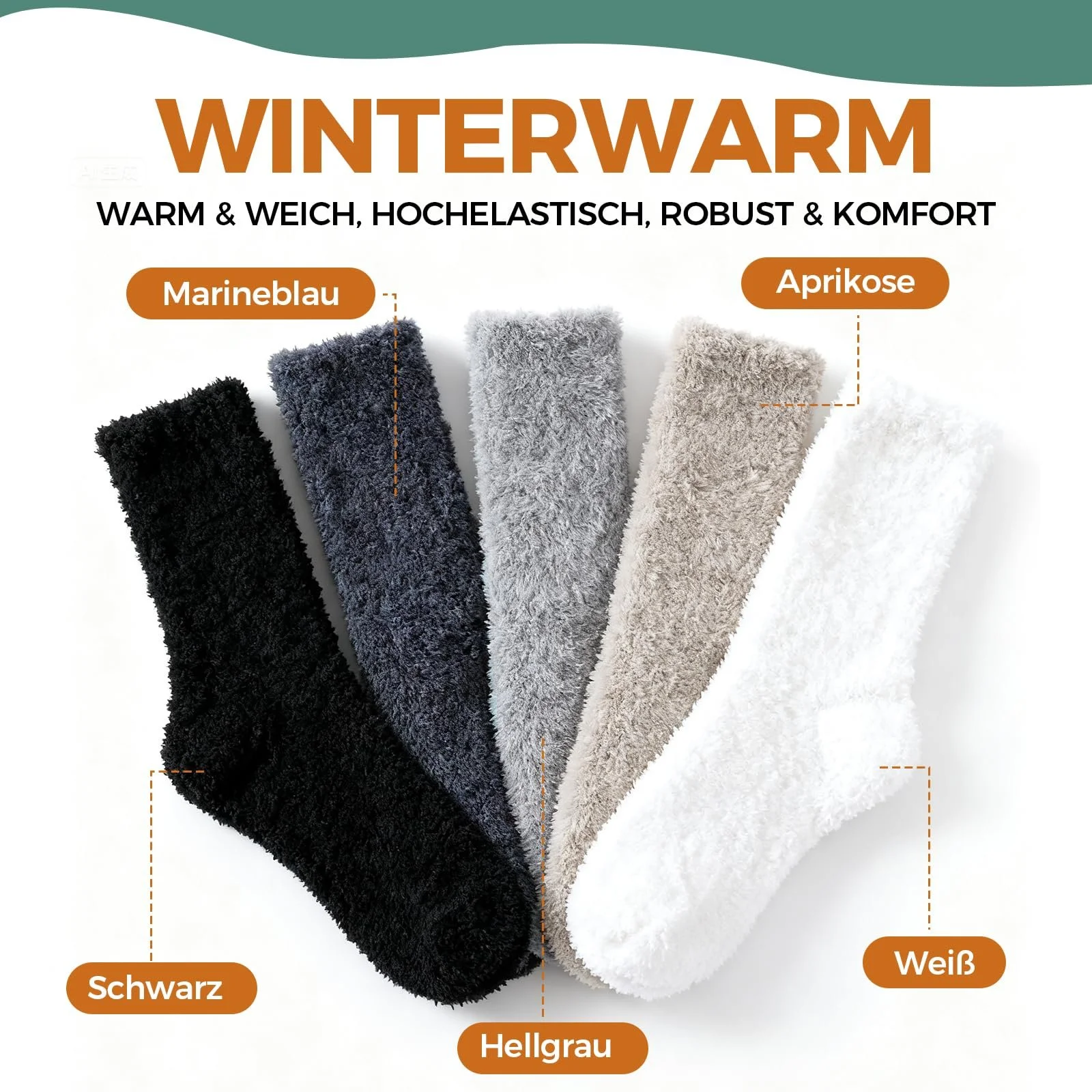 Пухнасті шкарпетки Жіночі, 5 пар, фото №3 Пухнасті шкарпетки Жіночі, 5 пар, фото №3