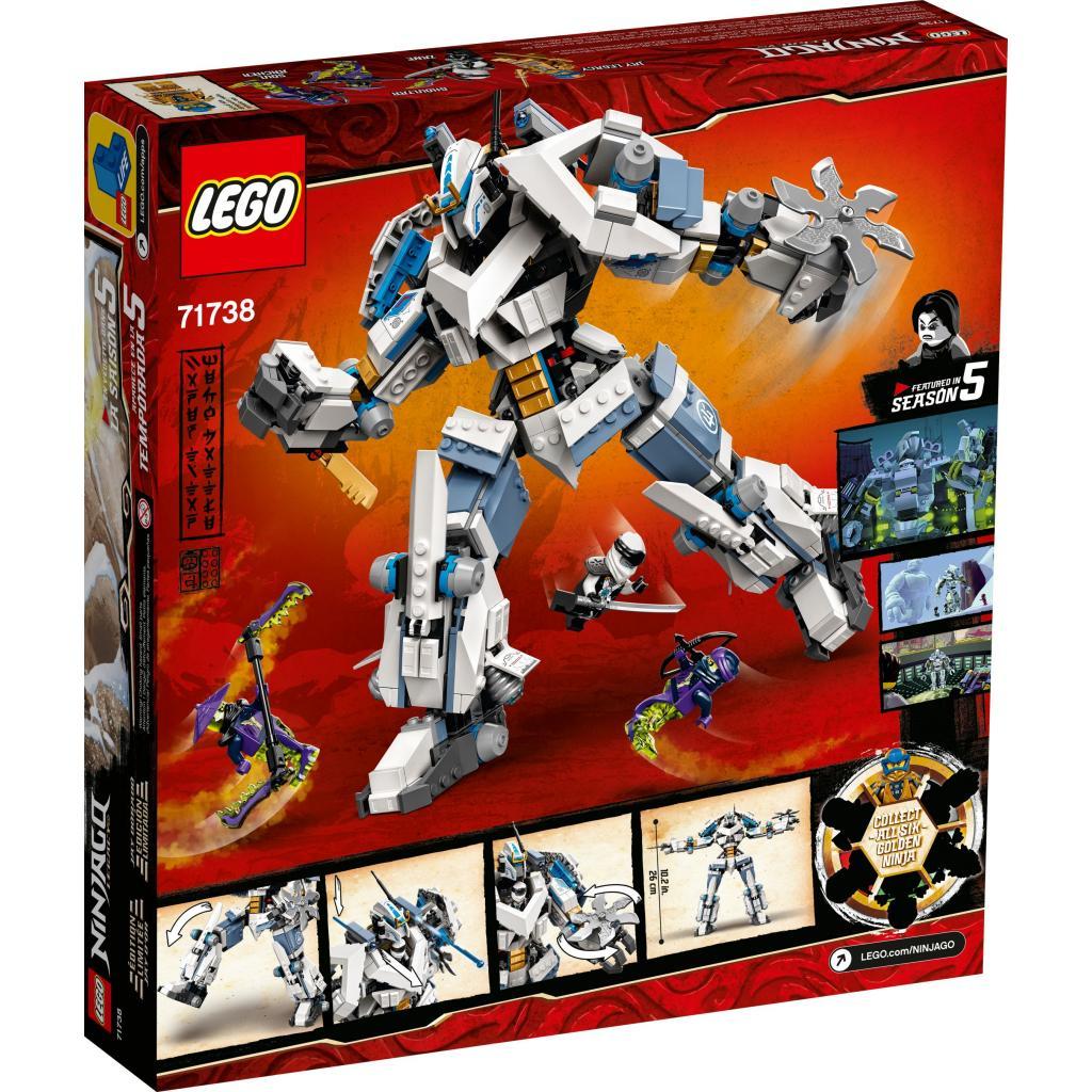 Конструктор LEGO Ninjago Битва робота-титана Зейна 840 деталей 71738, фото №8
