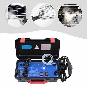 Пароочисник ручний 3000 W для кухні, ванної та автомобіля з насадками-щітками synthetic.ua - Фото 1