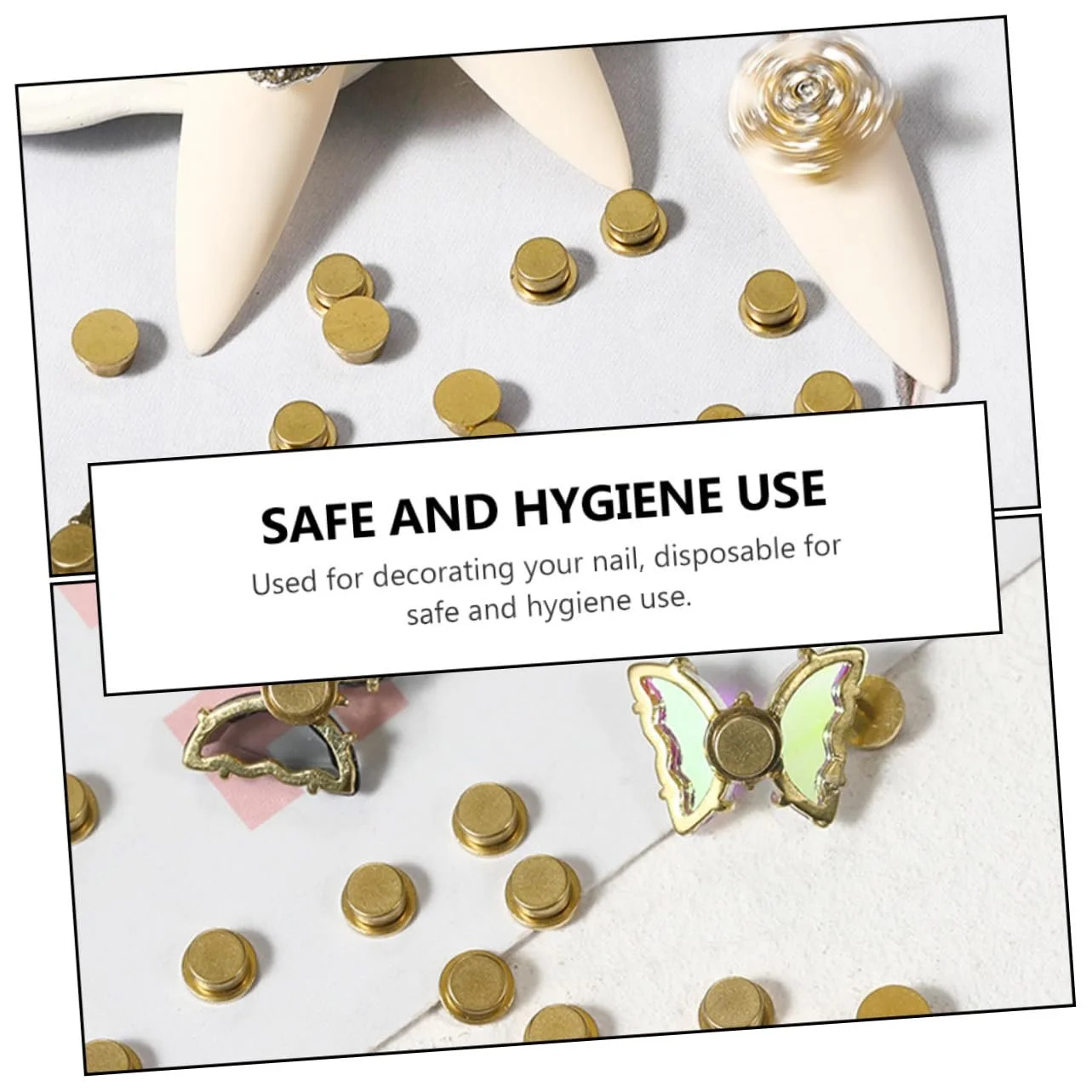 Декор для ногтей Медная ось вращения 20 шт., фото №4