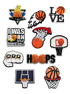 Джибитсы баскетбол basketball спорт sport мяч 10 шт аксессуары крокс украшение Dz_130_1 - Фото 1