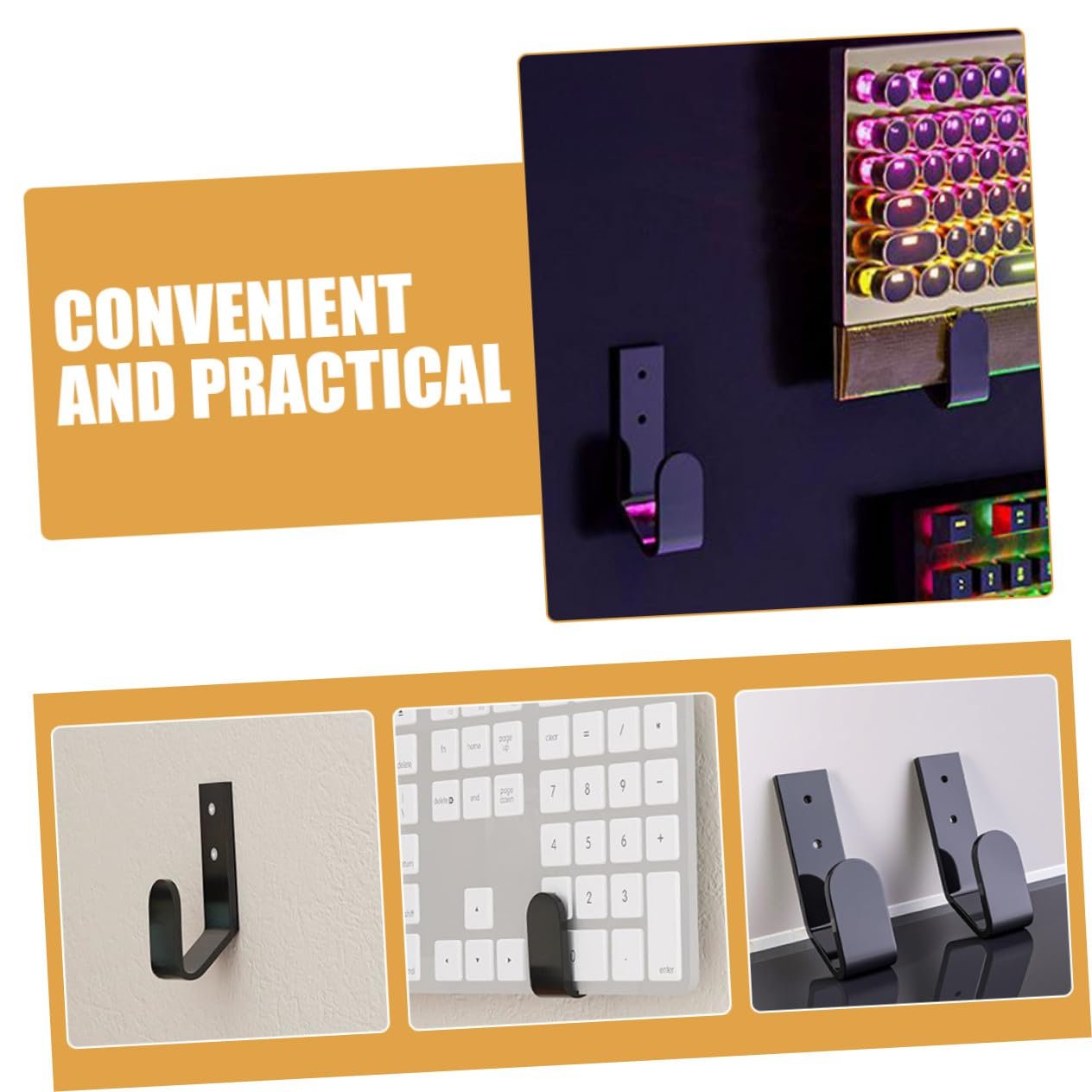 Настінний тримач для клавіатури Homoyoyo, 4 шт., фото №9