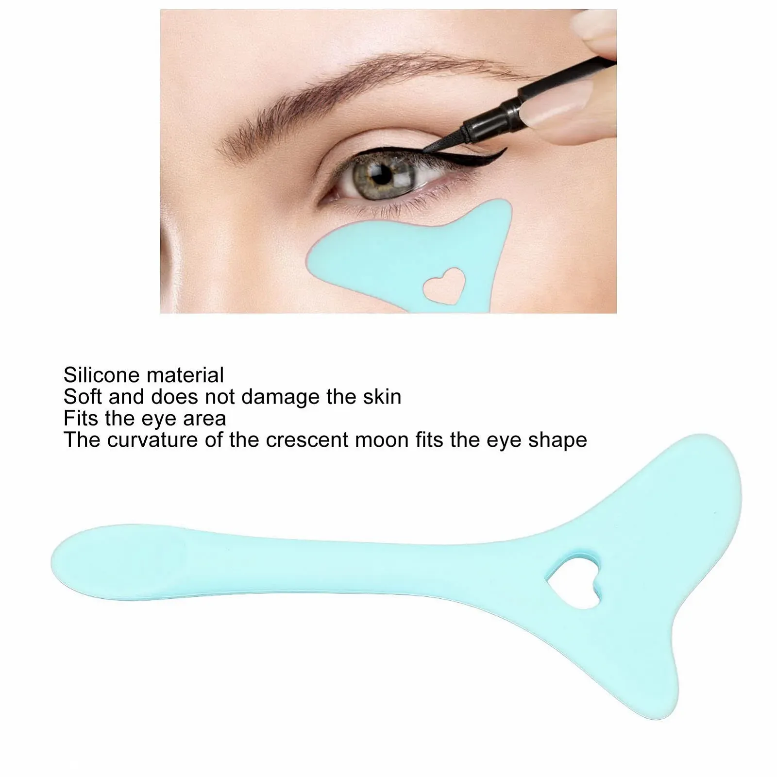 Трафареты для подводки, макияжа, синий, фото №3 Трафареты для подводки, макияжа, синий, фото №3