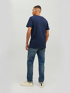 Футболка Jack&Jones JEANS TEE SS O-NECK NOOS 22/23 12210949 Темно-синий S synthetic.ua - Фото 1
