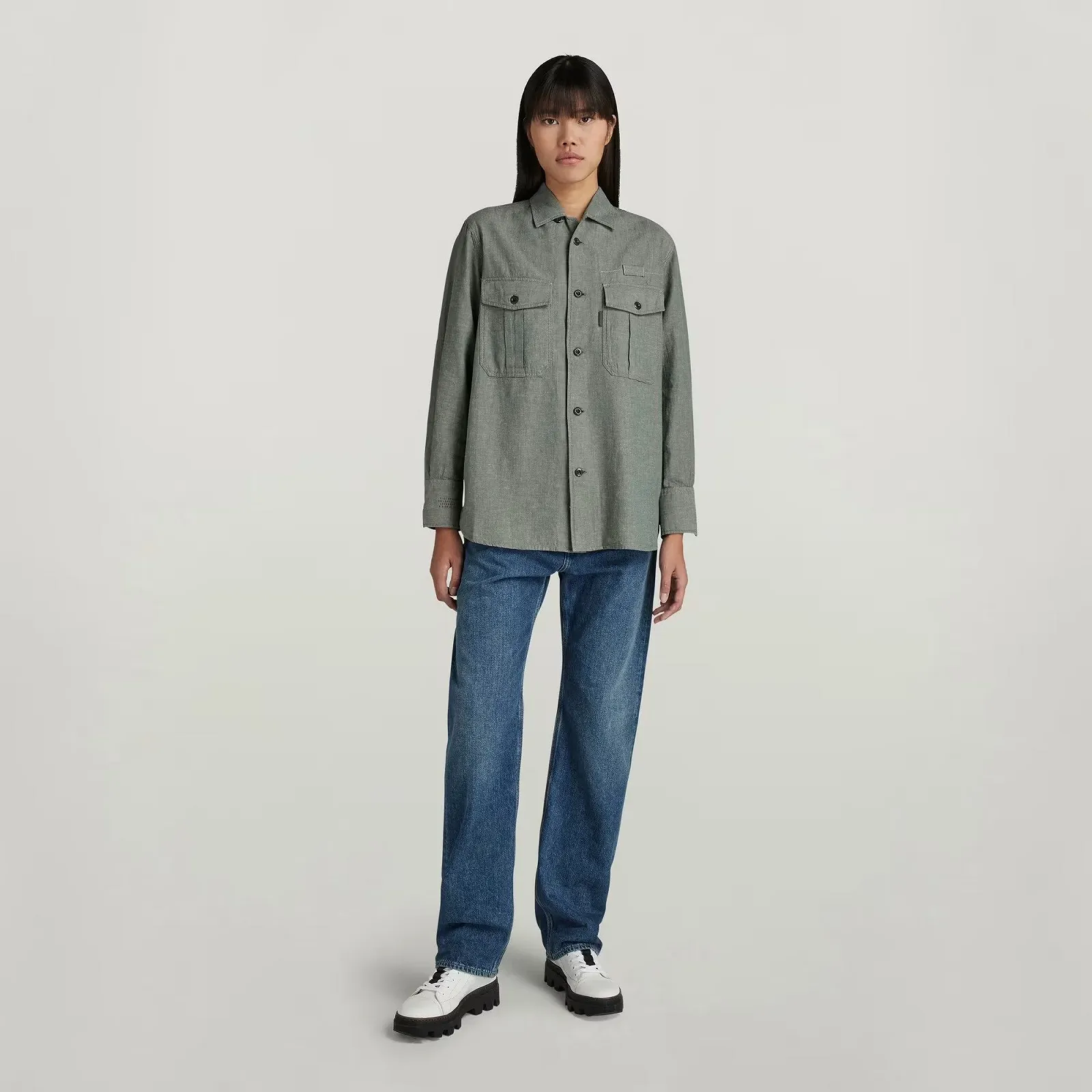 Женская рубашка G-Star RAW Officer Boyfriend Shirt - L, фото №6