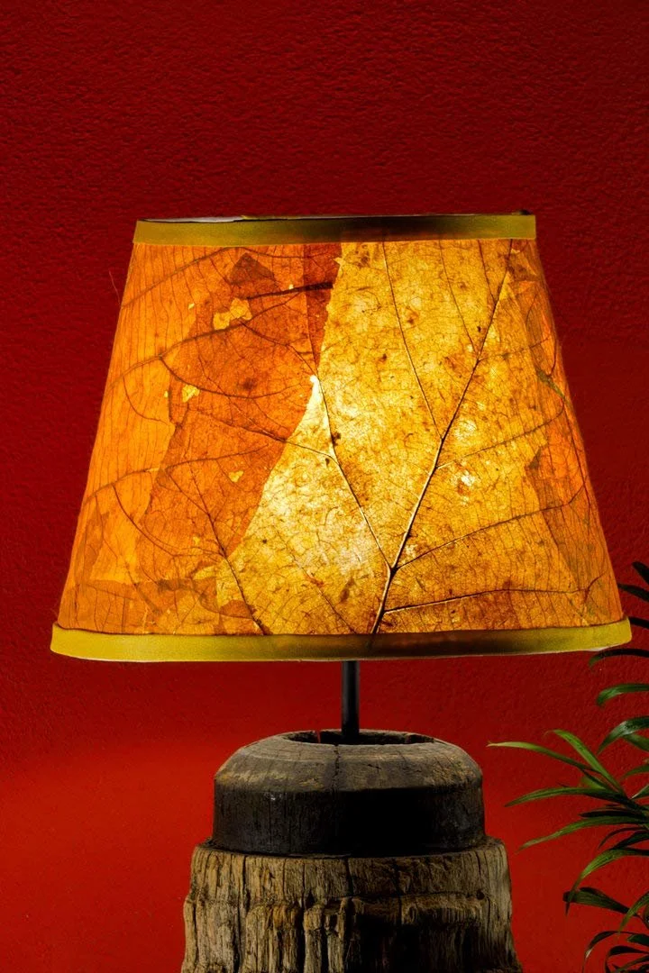 Настільна лампа Kinaree Thaiiri дерево листя тикового дерева 60-90 см, фото №2